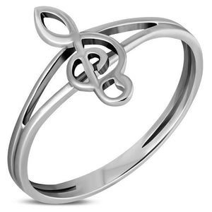 Musical Note Sterling Silver Ring