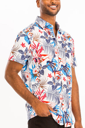 Chemise hawaïenne à manches courtes à impression numérique