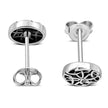 Boucles d'oreilles rondes celtiques en argent