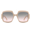 Emblazon - Women Oversize Flat Top Fashion Square Sunglasses