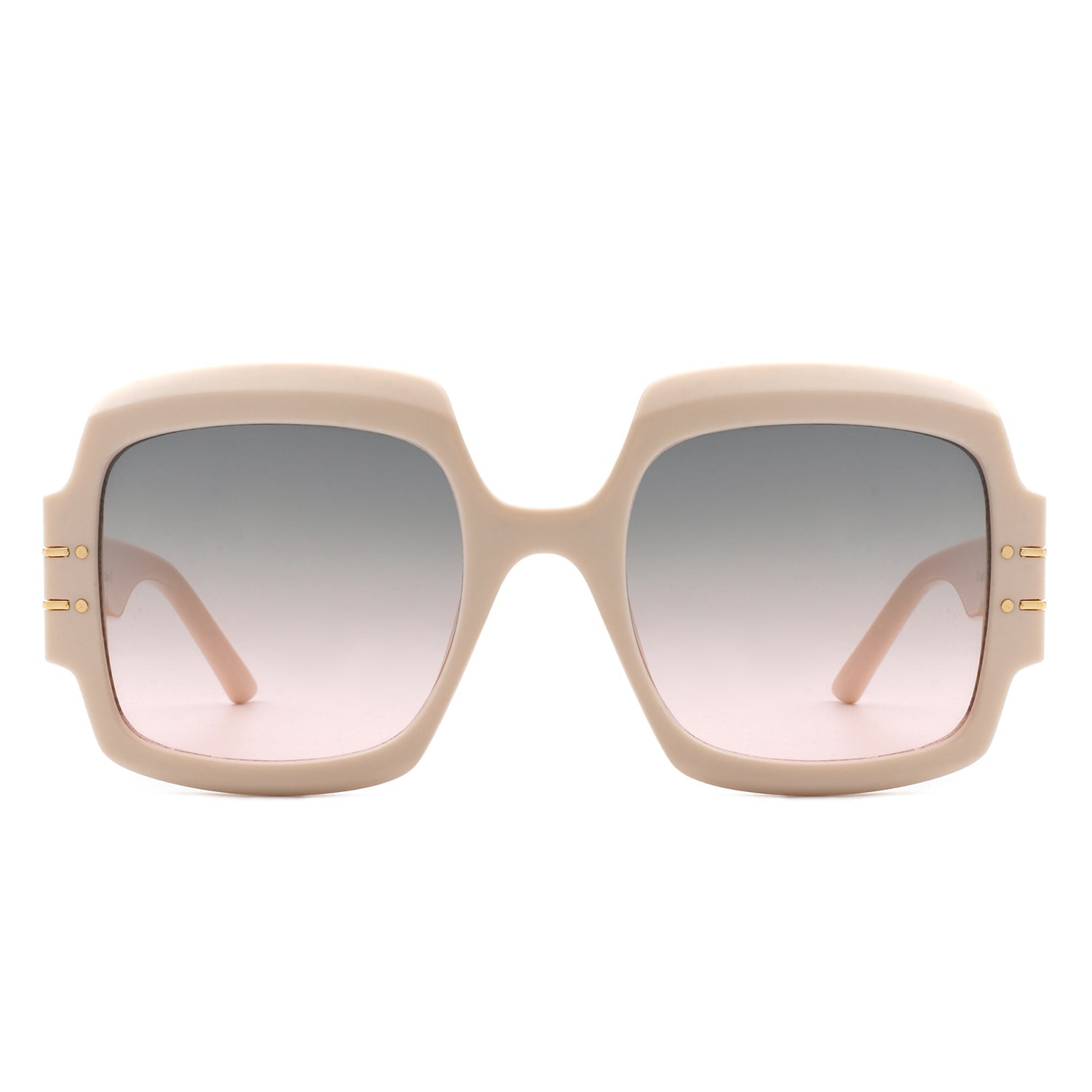 Emblazon - Women Oversize Flat Top Fashion Square Sunglasses