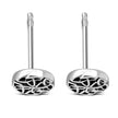 Boucles d'oreilles rondes celtiques en argent