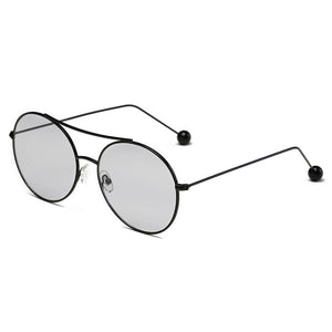 EUREKA | Unisex Round Tinted Lens Aviator Clear Glasses Balled Sunglasses