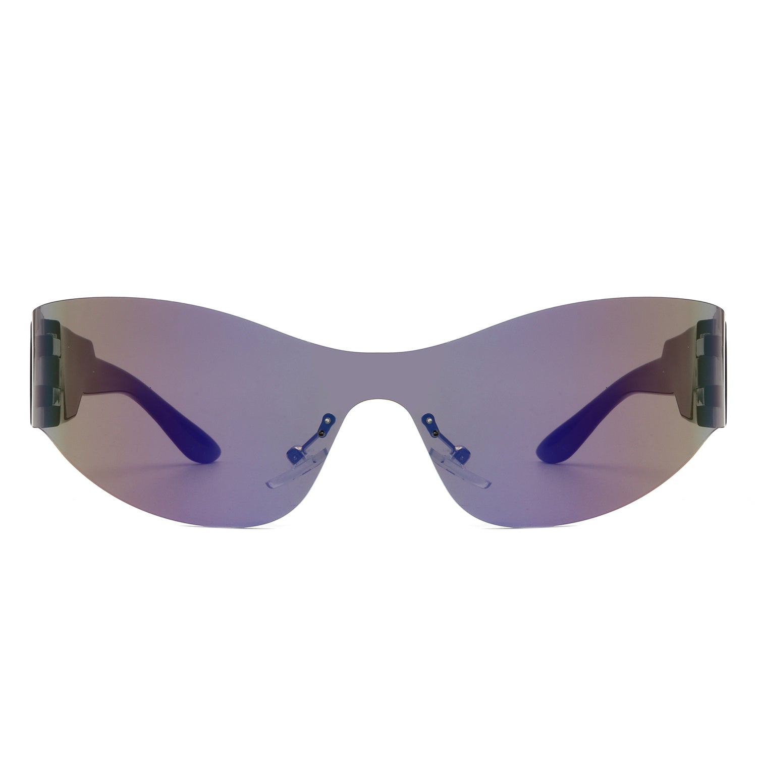 Galadriel - Futuristic Mirrored Cyberpunk Sport Reflective Shield Sunglasses