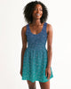 Women's Birdie Scoop Neck Casual and Fun Skater Dress