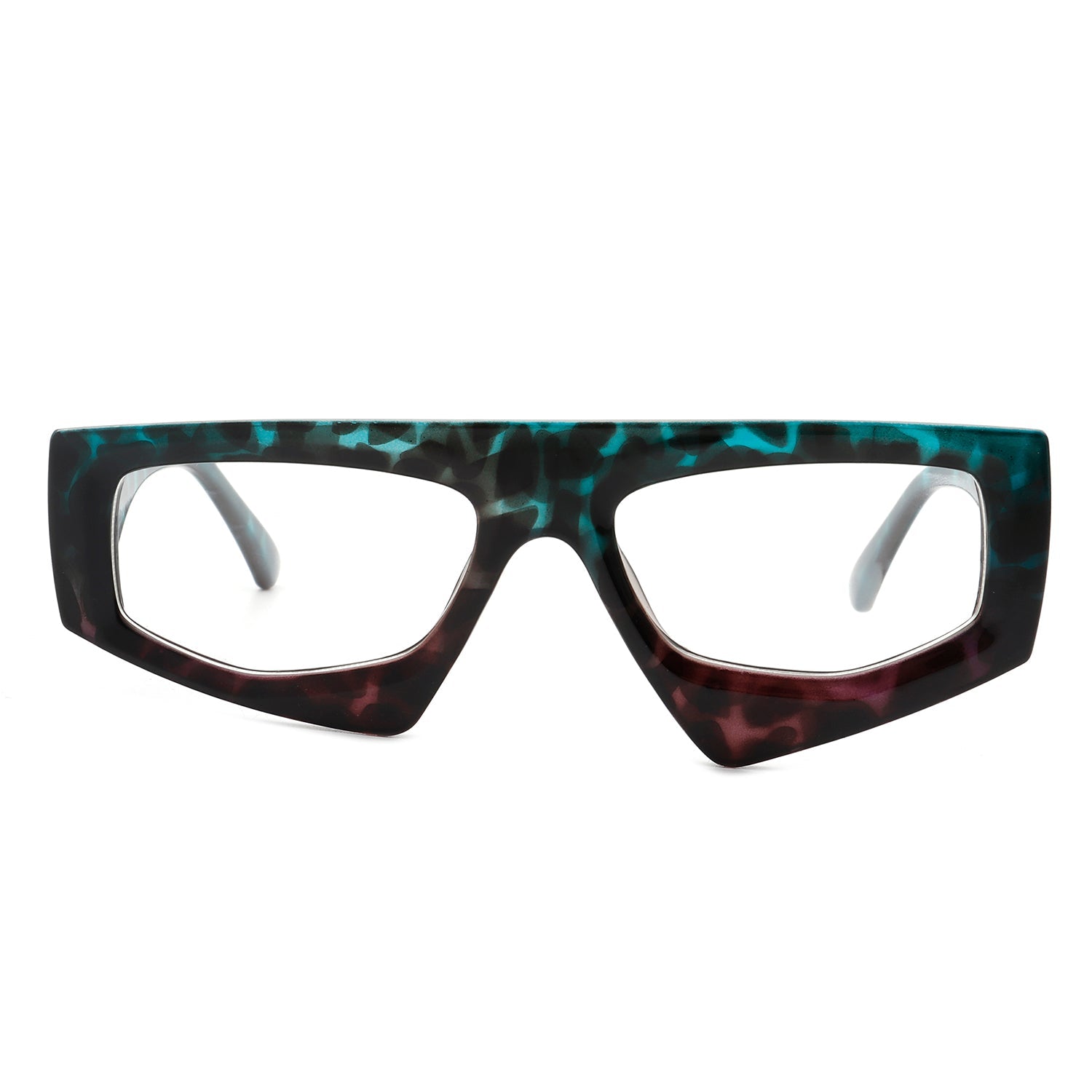 Xyrisia - Rectangle Retro Geometric Sunglasses