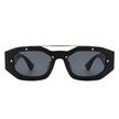 Xanadusk- Geometric Retro Irregular Brow-Bar Square Fashion Sunglasses