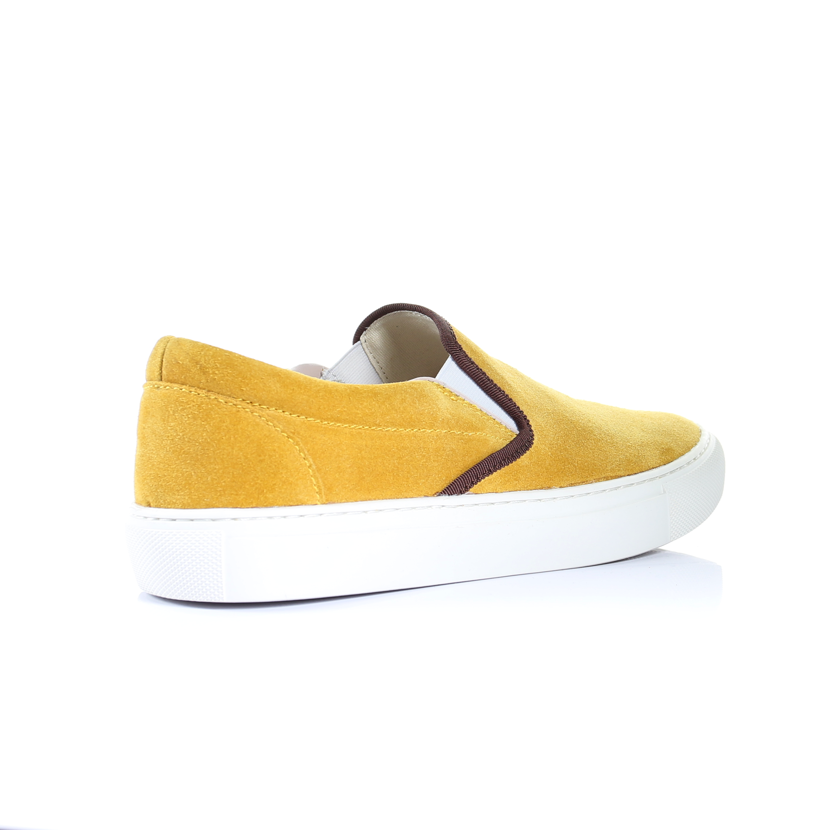 Suede Slip on Sneaker (Mustard)