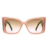 Skydusts - Oversize Square Chunky Fashion Large Women Sunglasses