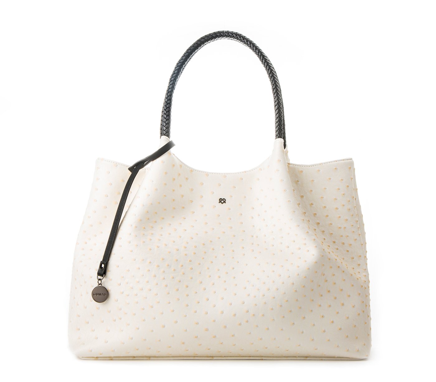 Naomi - White Vegan Leather Tote Bag