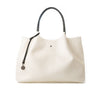 Naomi - White Vegan Leather Tote Bag