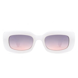 Wonderia - Rectangle Narrow Retro Slim Square Fashion Sunglasses