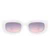 Wonderia - Rectangle Narrow Retro Slim Square Fashion Sunglasses