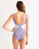 Lavender Floral Women's One-Piece Swimsuit