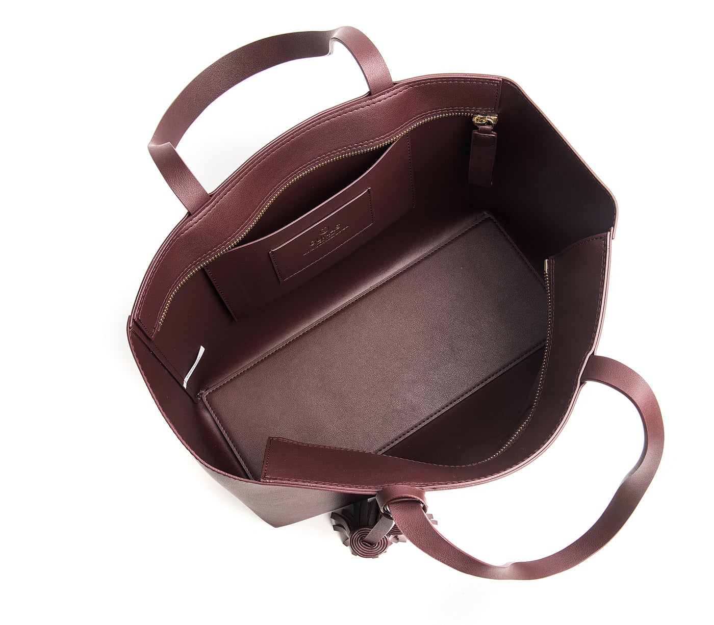 Tippi - Burgundy Vegan Leather Tote Bag