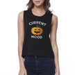 Pumpkin Current Mood Haut court noir pour femme