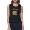 Pumpkin Current Mood Haut court noir pour femme