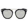 HANOVER | Unisex Fashion Brow-Bar Round Sunglasses