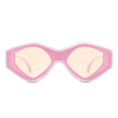 Rosedawn - Futuristic Square Retro Chunky Irregular Geometric Sunglasses