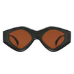 Rosedawn - Futuristic Square Retro Chunky Irregular Geometric Sunglasses