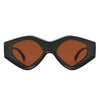 Rosedawn - Futuristic Square Retro Chunky Irregular Geometric Sunglasses