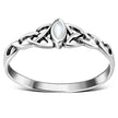 Bague celtique en argent avec nacre