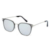 CAMBRIDGE | Pillowed Rectangle Flat Lens Horned Rim Sunglasses