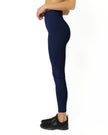 High Waisted Yoga Leggings - Navy Blue