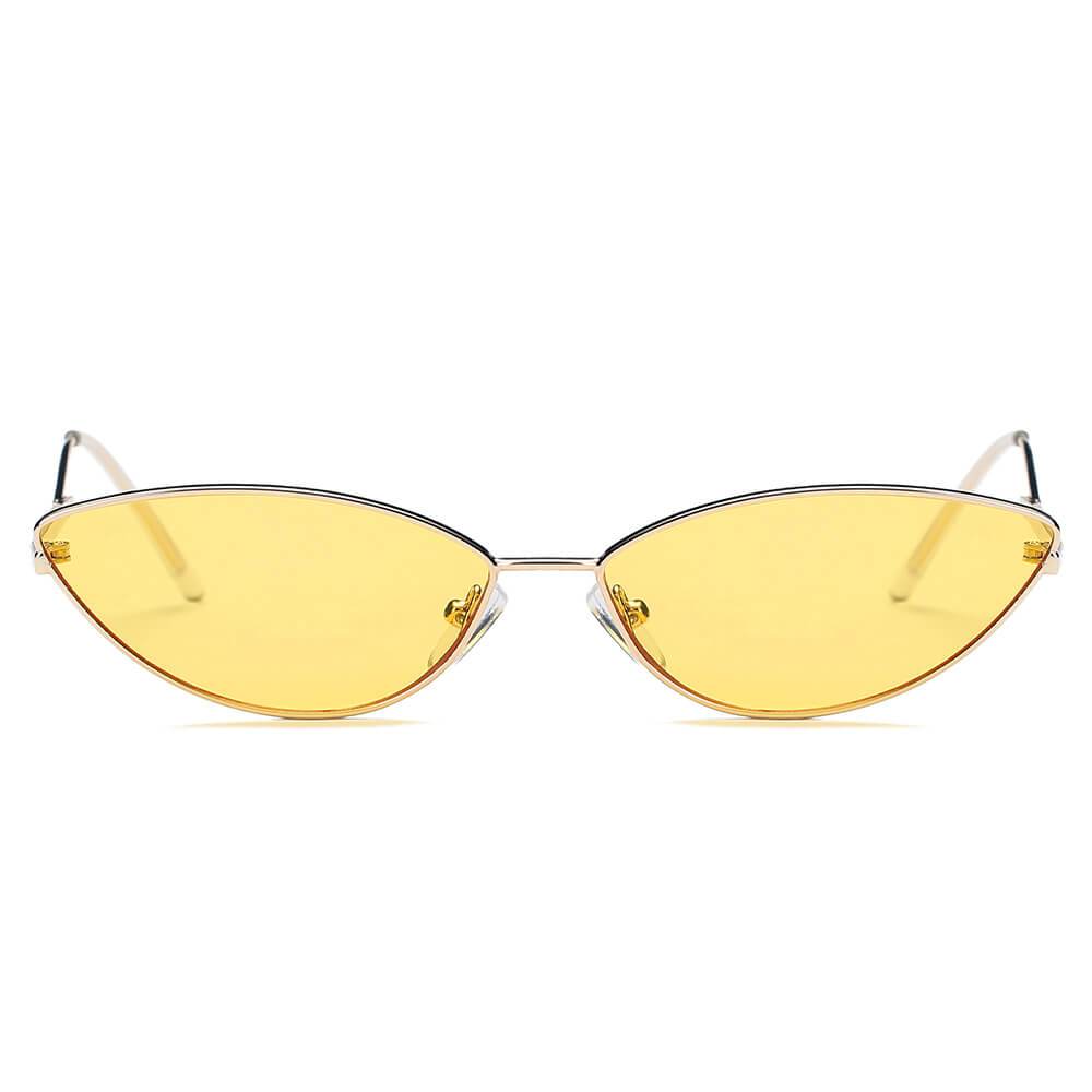 FLINT | Small True Retro Vintage Slim Metal Sunglasses