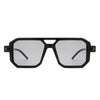 Bluebird - Retro Square Flat Top Brow-Bar Fashion Sunglasses