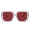 CLEMSON | Women Retro Trendy Vintage Bold Square Oversize Sunglasses