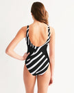 Maillot de bain une pièce graphique Zebra pour femme