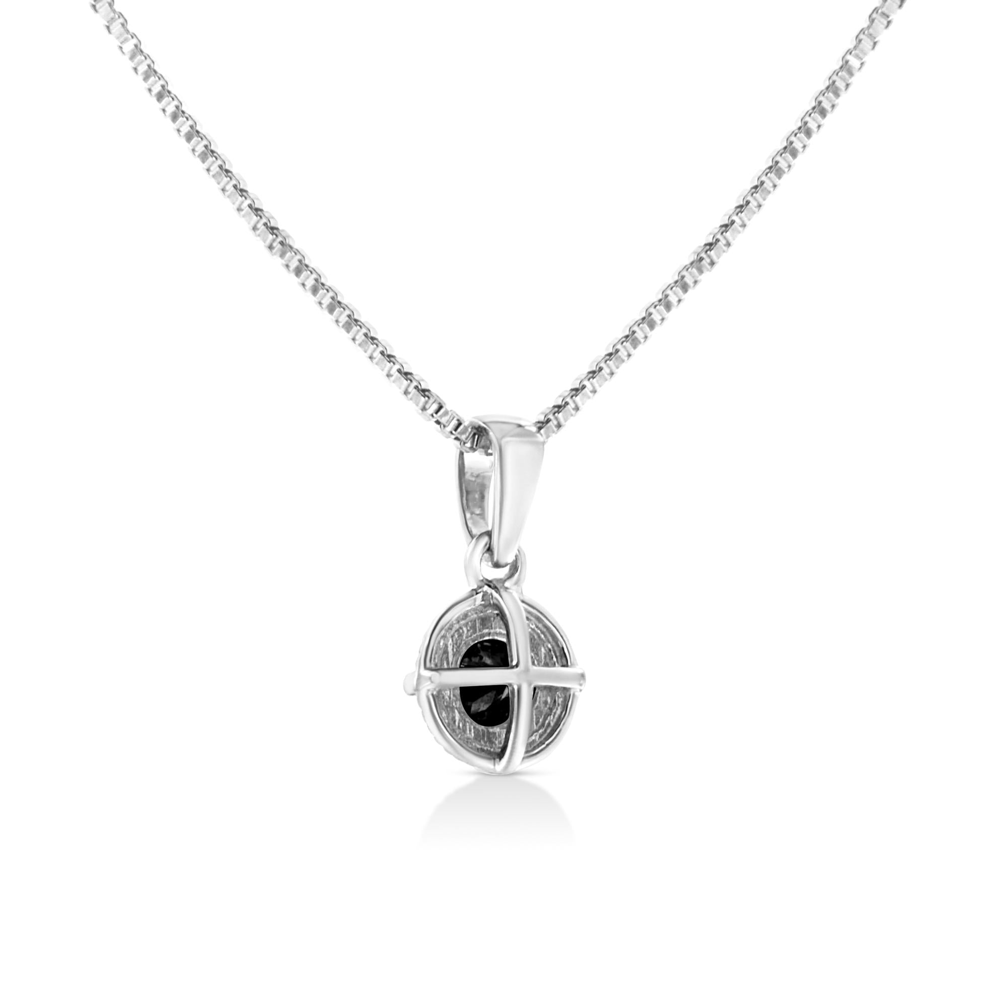 Solitaire diamant de couleur traité en argent sterling .925 18