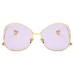 Eugene - Women's Trendy Oversized Pantone Lens Sunglasses