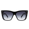 Windborn - Women Retro Square Tinted Cat Eye Fashion Sunglasses