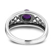 Amethyst Stone Celtic Silver Ring