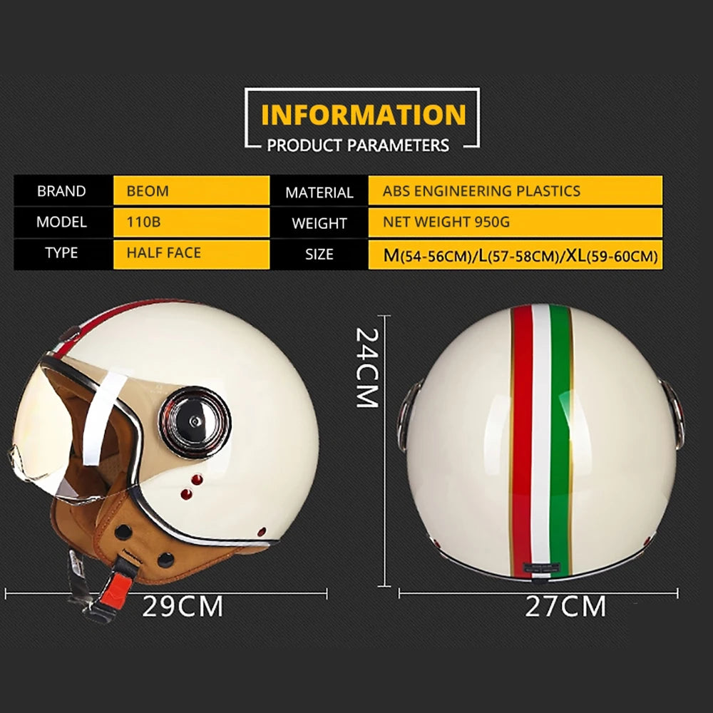 Casque de moto BEON Chopper