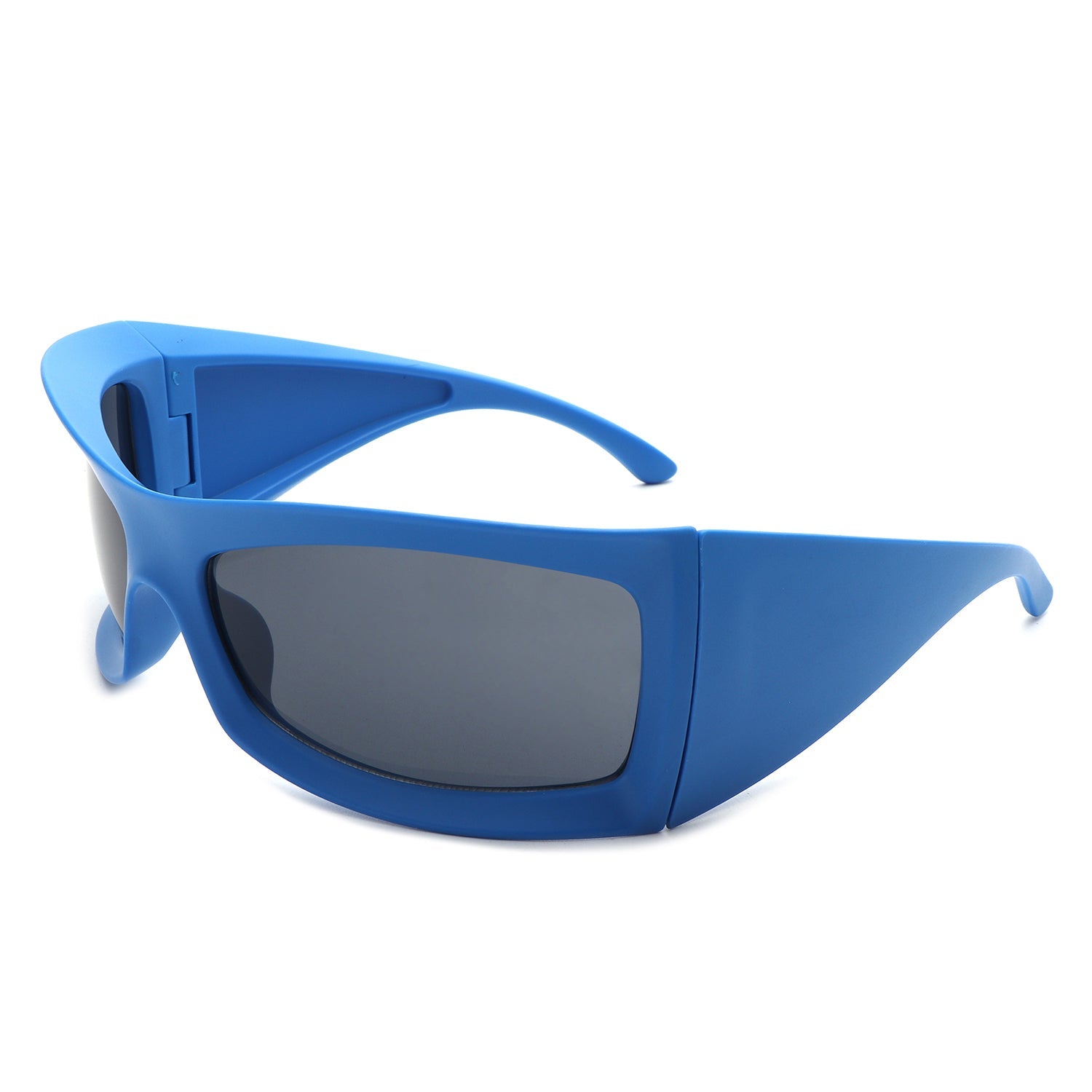 Skytalon - Lunettes de soleil carrées rétro épaisses enveloppantes