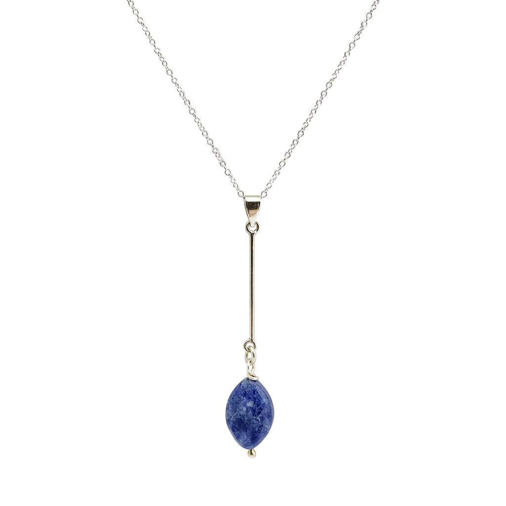 Collier barre sodalite