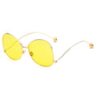 Eugene - Women's Trendy Oversized Pantone Lens Sunglasses