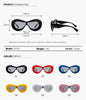 Argo - Oversized Y2K Inflated Frame One Piece Lens Sunglasses