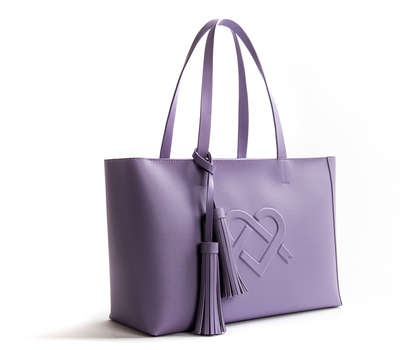 Tippi - Sac fourre-tout en cuir végétalien lilas