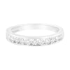 Bague de style bande en or blanc 10 carats avec diamant 1/2 carat certifié IGI