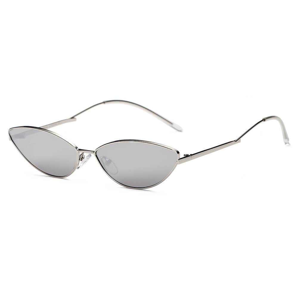 FLINT | Small True Retro Vintage Slim Metal Sunglasses