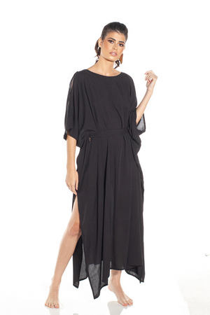 Jalapao Caftan noir cache-poussière