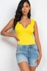 Split Neckline Sleeveless Bodysuit (CAPELLA)