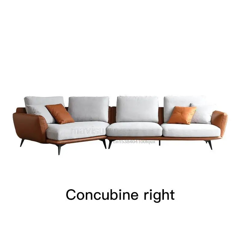 High-End Curved Italian Sofa