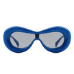 Argo - Oversized Y2K Inflated Frame One Piece Lens Sunglasses