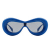 Argo - Oversized Y2K Inflated Frame One Piece Lens Sunglasses