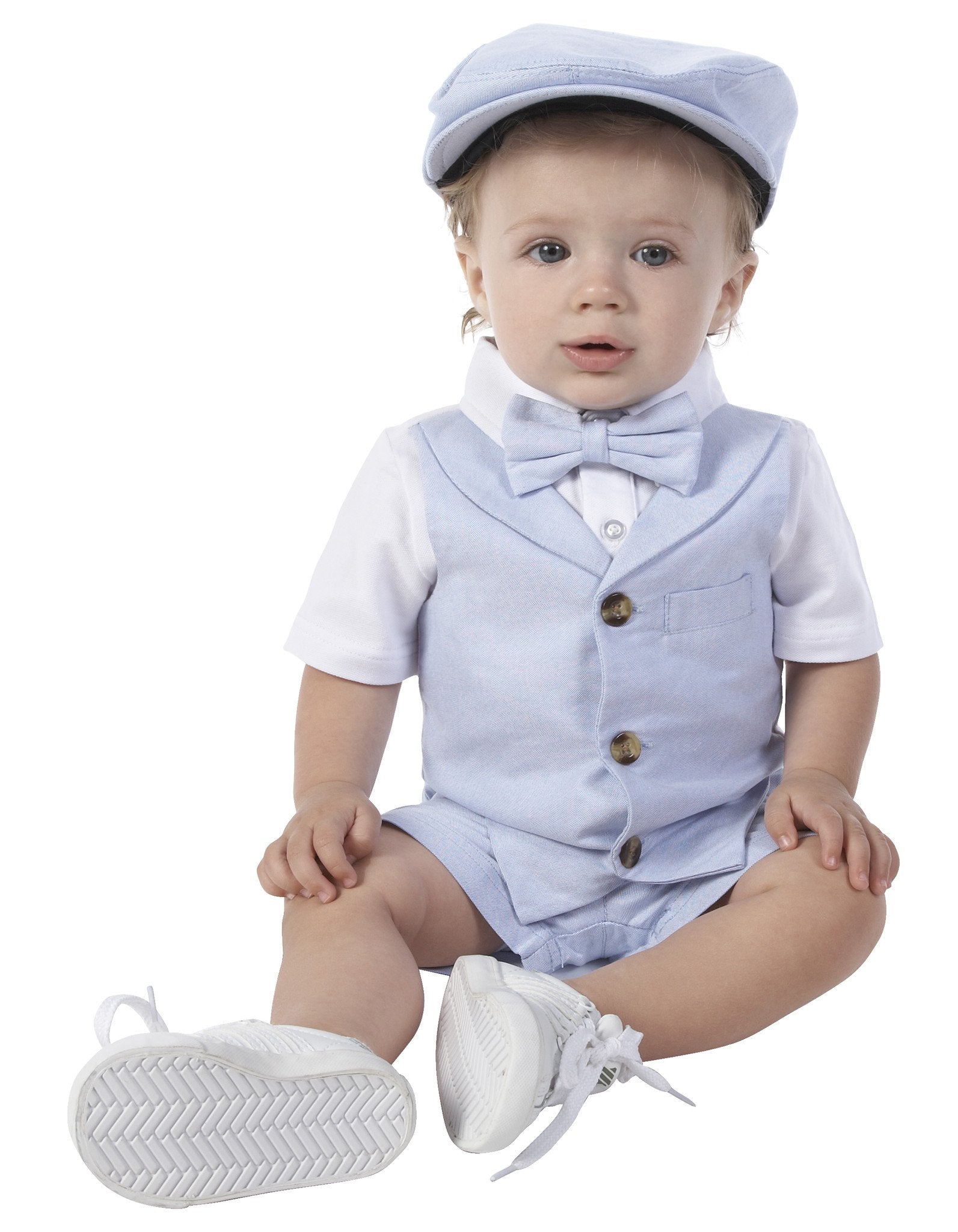 Blue Oxford Bowtie